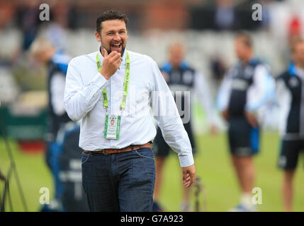 Cricket - Investec Test Series - Vierter Test - England - Indien - erster Tag - Emirates Old Trafford. Steve Harmiso Stockfoto