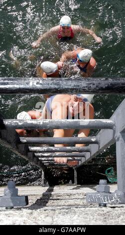 Liffey swim Stockfoto