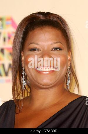 Schauspielerin Queen Latifah backstage während der MTV Video Music Awards in der American Airlines Arena in Miami, Florida, USA. Stockfoto