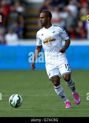 Fußball - Barclays Premier League - Swansea City / Burnley - Liberty Stadium. Wayne Routledge, Swansea Stockfoto