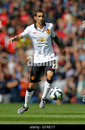 Fußball - Barclays Premier League - Burnley gegen Manchester United - Turf Moor. Angel Di Maria von Manchester United Stockfoto