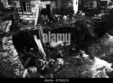 Überschwemmungen In Boscastle 1958 Stockfoto