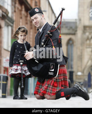 Piping Live! Glasgow International Piping Festival Stockfoto