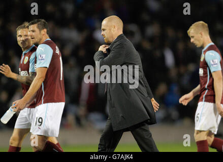 Fußball - Barclays Premier League - Burnley gegen Chelsea - Turf Moor. Burnley Manager, Sean Dyche Stockfoto