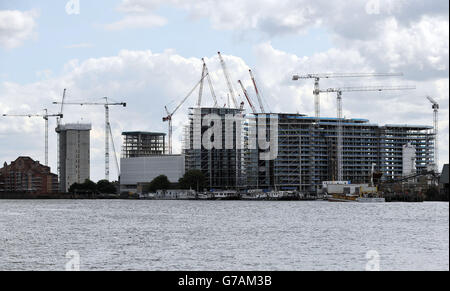 London-Bau - Lager Stockfoto