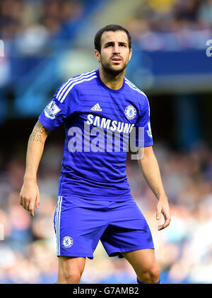 Chelseas Cesc Fabregas während des Spiels der Barclays Premier League in Stamford Bridge, London. DRÜCKEN Sie VERBANDSFOTO. Bilddatum: Samstag, 23. August 2014. Siehe PA Geschichte FUSSBALL Chelsea. Bildnachweis sollte lauten: Adam Davy/PA Wire. Stockfoto