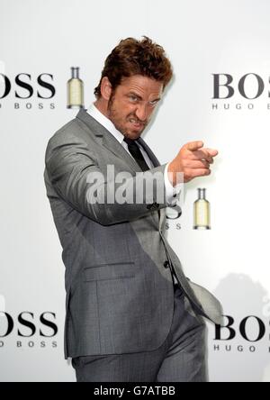 Gerard Butler Boss Bottled Start Stockfoto