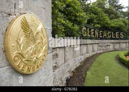 Golf - Golfplatz Gleneagles Stockfoto