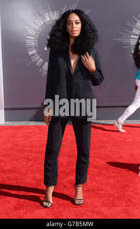 Solange Knowles bei den MTV Video Music Awards 2014 im Forum in Inglewood, Los Angeles. Stockfoto