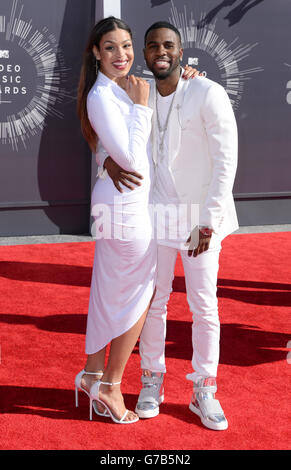 Jordin Sparks und Jason Derulo bei den MTV Video Music Awards 2014 im Forum in Inglewood, Los Angeles. Stockfoto