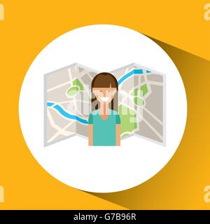 GPS-Service-design Stock Vektor