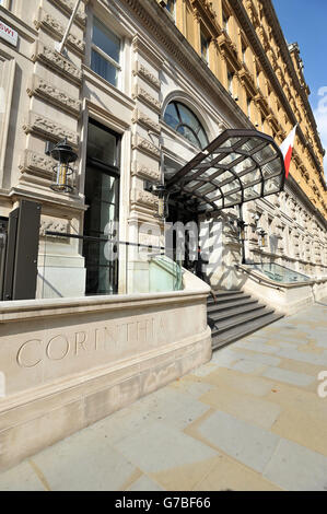 Stock Foto des Corinthia Hotel, in Whitehall Place, im Zentrum von London. Stockfoto