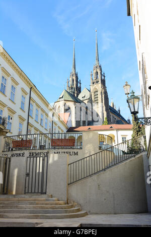 Kathedrale St. Peter und Paul, leitet die Mährische Landesmuseum, Brno (Brünn), Tschechische Republik, Jihomoravsky, Abstechers, South Mor Stockfoto