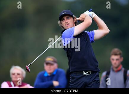 Golf - 2014 ISPS Handa Welsh Open - Tag vier - Celtic Manor. Englands Tommy Fleetwood am vierten Tag der 2014 ISPS Handa Welsh Open im Celtic Manor, Newport. Stockfoto