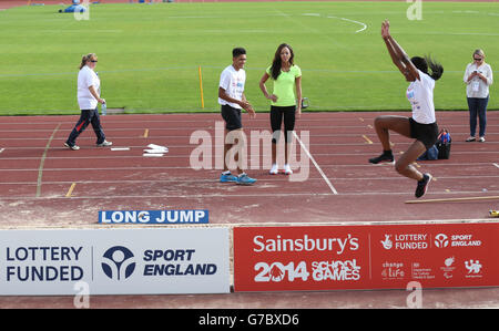 Sport - Sainsbury 2014 Schule Spiele - Tag eins - Manchester Stockfoto
