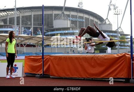 Sport - Sainsbury 2014 Schule Spiele - Tag eins - Manchester Stockfoto