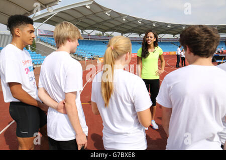 Sport - Sainsbury 2014 Schule Spiele - Tag eins - Manchester Stockfoto