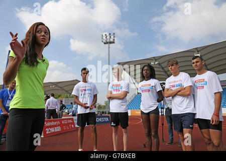 Sport - Sainsbury 2014 Schule Spiele - Tag eins - Manchester Stockfoto