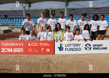 Sport - Sainsbury 2014 Schule Spiele - Tag eins - Manchester Stockfoto