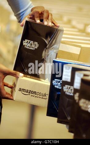 Amazon-Star Wars-Trilogie-DVD-Box-set Stockfoto