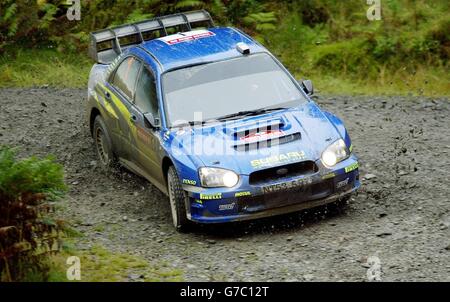Wales Rallye GB in der Nähe von Llandovery Stockfoto