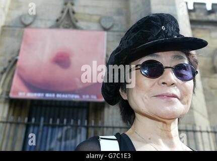 Yoko Ono Kunstwerk - meine Mama war wunderschön Stockfoto