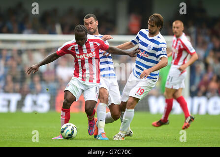 Fußball - Barclays Premier League - Queens Park Rangers gegen Stoke City - Britannia Stadium Stockfoto