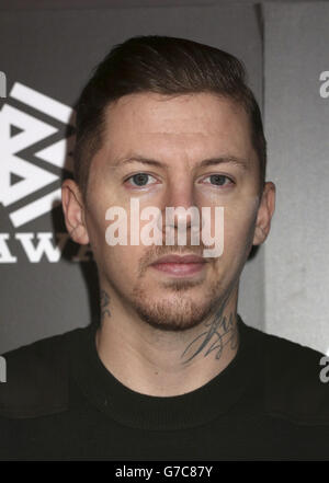 Mobo Awards 2014 Nominierungen - London. Professor Green bei den Mobo 2014 Awards Nominierungen im Ronnie Scott's Jazz Club im Zentrum von London. Stockfoto