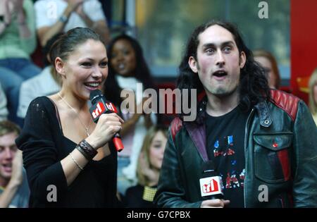 Ross Noble auf MTV TRL Stockfoto