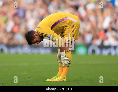 Fußball - Barclays Premier League - West Bromwich Albion gegen Everton - The Hawthorns. Ben Foster von West Bromwich Albion reagiert Stockfoto