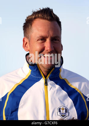 Golf - 40. Ryder Cup - Üben Tag 1 - Gleneagles. Europas Ian Poulter Stockfoto
