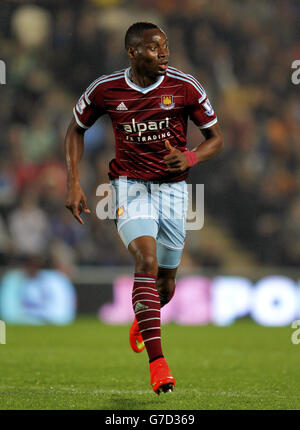 Fußball - Barclays Premier League - Hull City / West Ham United - KC Stadium. Diafra Sakho, West Ham United Stockfoto