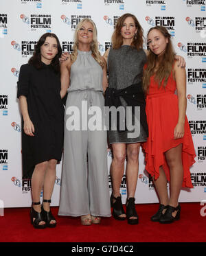 (Von links nach rechts) Marama Corlett, Hannah Spearritt, Sienna Guillory und Rosa French bei der BFI London Filmfestival Gala of the Goob im Vue West End in Leicester Square, London. Stockfoto