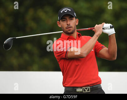 Der Spanier Pablo Larrazabal am ersten Tag der World Match Play Championship im London Golf Club, Kent. Stockfoto