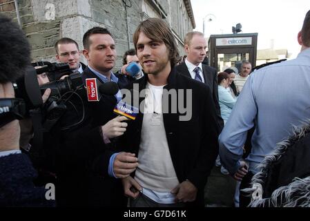 Brian Mcfadden vor Gericht Stockfoto