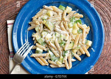 Vegetarische pasta Stockfoto