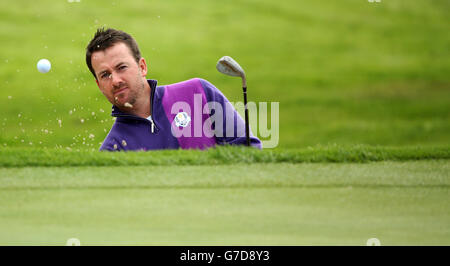 Golf - 40. Ryder Cup - Praxis Tag zwei - Gleneagles. Europas Graeme McDowell während einer Übungssitzung Stockfoto
