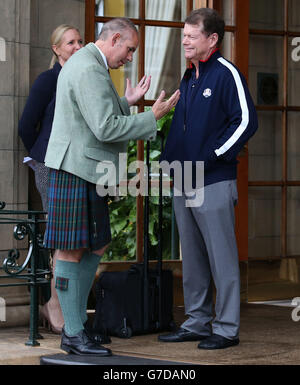 Golf - Geschenk zum 40. Ryder Cup - USA Team Abfahrt - Gleneagles Stockfoto