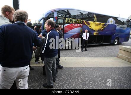 Golf - Geschenk zum 40. Ryder Cup - USA Team Abfahrt - Gleneagles Stockfoto