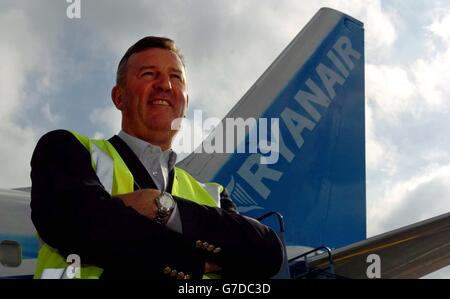 Ryanair übernimmt neue Flugzeuge Stockfoto