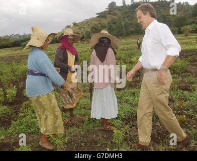 Tony Blair - Afrika-Besuch Stockfoto