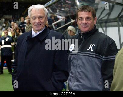 Bobby Robson auf Sky One "Das Match"-live-Finale Stockfoto