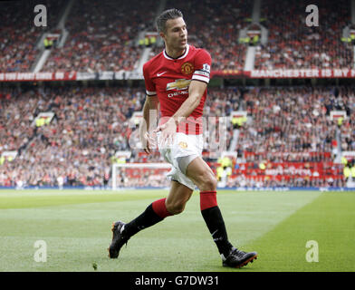 Fußball - Barclays Premier League - Manchester United / Everton - Old Trafford. Robin van Persie von Manchester United Stockfoto