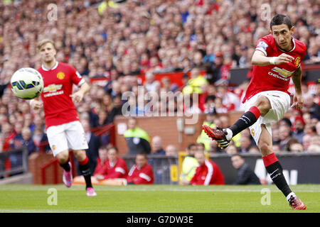 Fußball - Barclays Premier League - Manchester United / Everton - Old Trafford. Angel Di Maria von Manchester United Stockfoto