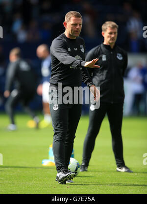 Fußball - Barclays Premier League - West Bromwich Albion gegen Everton - The Hawthorns. Everton Assistant Manager Graeme Jones beim Spiel der Barclays Premier League bei den Hawthorns, West Bromwich. Stockfoto