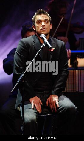 UK Music Hall Of Fame - Robbie Williams Stockfoto