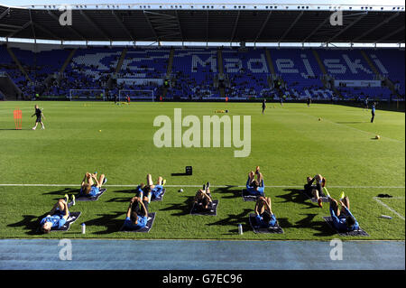 Fußball - Lesung FC Tag der offenen Tür - Madejski-Stadion Stockfoto