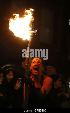 Samhuinn Fire Festival Stockfoto