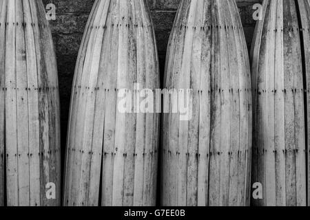 Handgefertigte Holzfässer - Bali-Indonesien Stockfoto