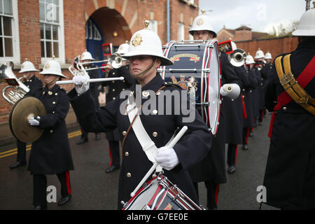 Royal Marines Band neue Dienstuniform Stockfoto